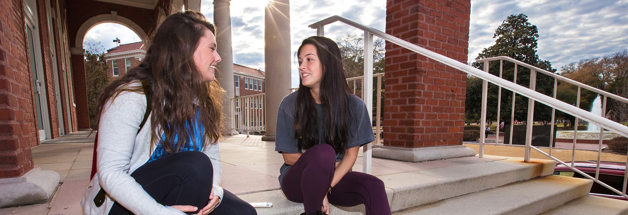 Two women having a discussion