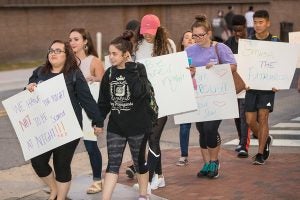 Take Back the Night protest